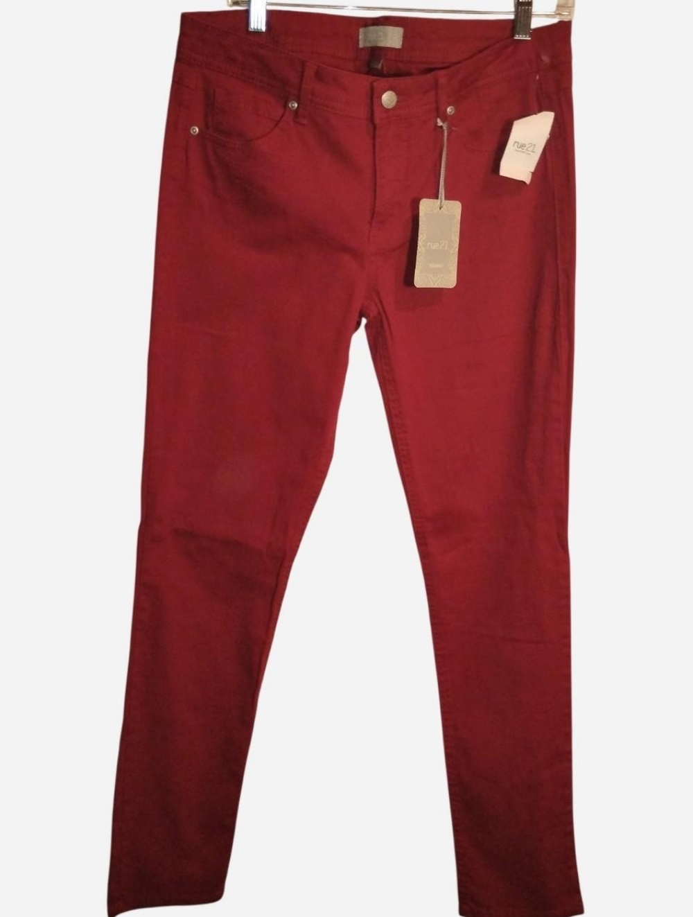 NWT rue21 Red Skinny Jeans - Size 11/12 Juniors - Stretchy & Deadstock